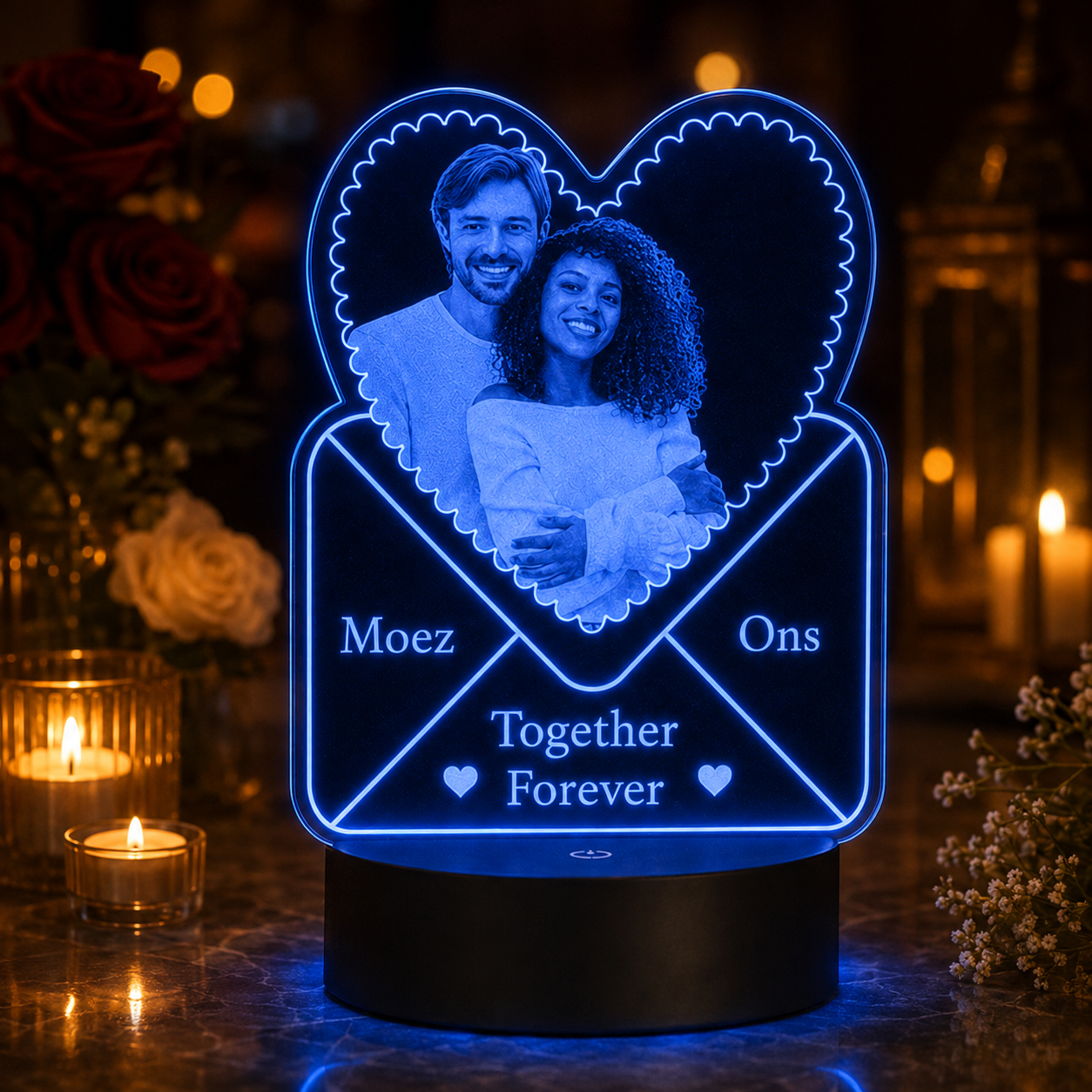 Lampe Personnalisée – Lettre d’Amour