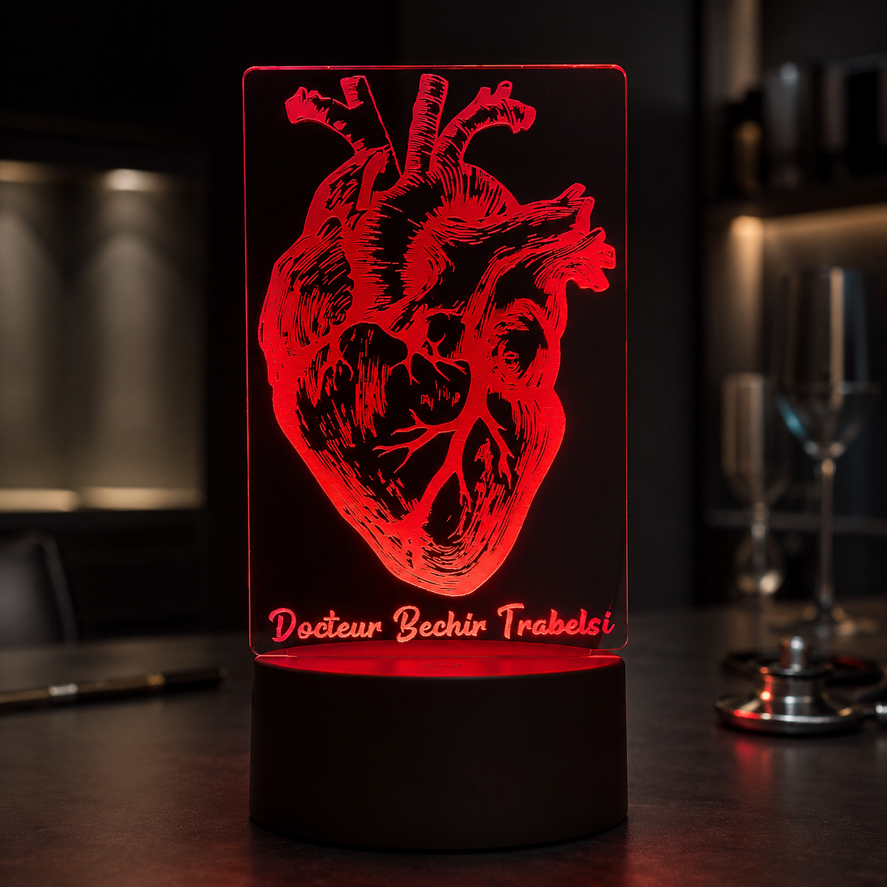 Lampe Personnalisée – Cœur Anatomique