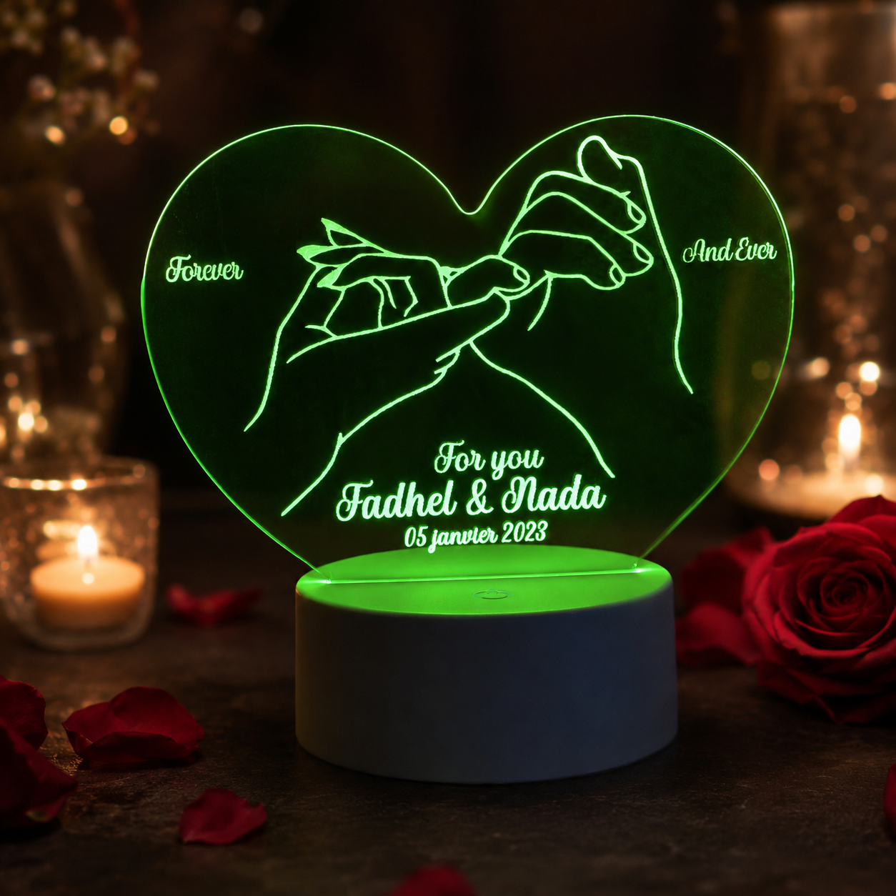 Lampe Personnalisée – Forever and Ever