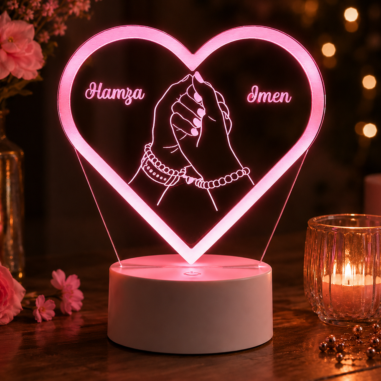 Lampe Personnalisée – Unis pour Toujours
