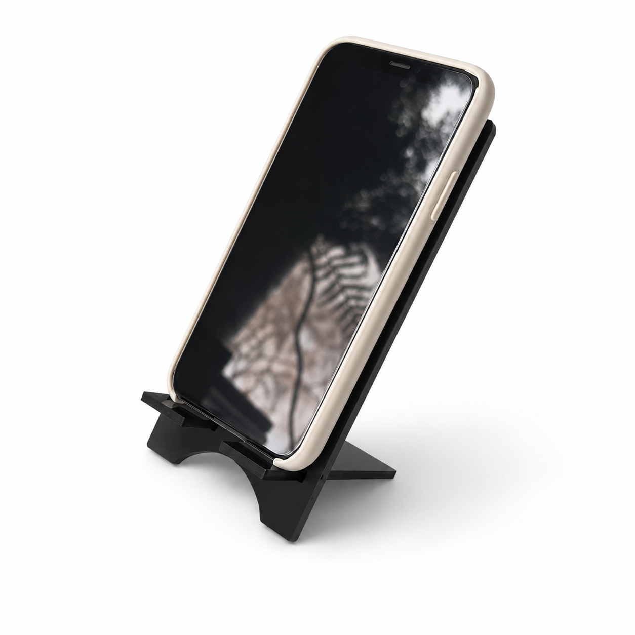 Support de Téléphone en Plexiglass Noir