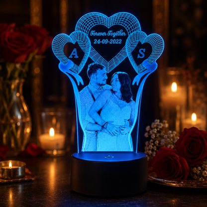 Lampe Personnalisée – Amour Éternel