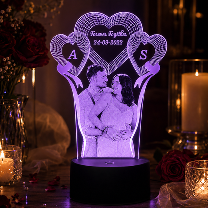 Lampe Personnalisée – Amour Éternel