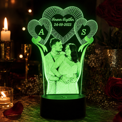 Lampe Personnalisée – Amour Éternel