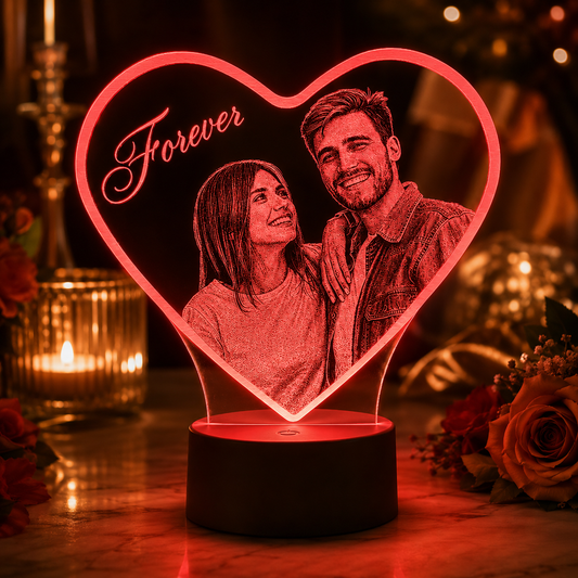 Lampe Personnalisée – Cœur Éternel