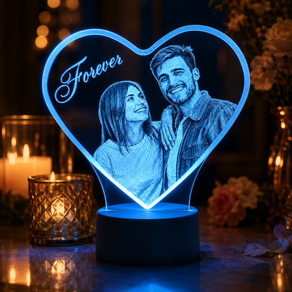 Lampe Personnalisée – Cœur Éternel