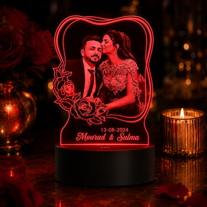 Lampe Personnalisée – Éclat Floral