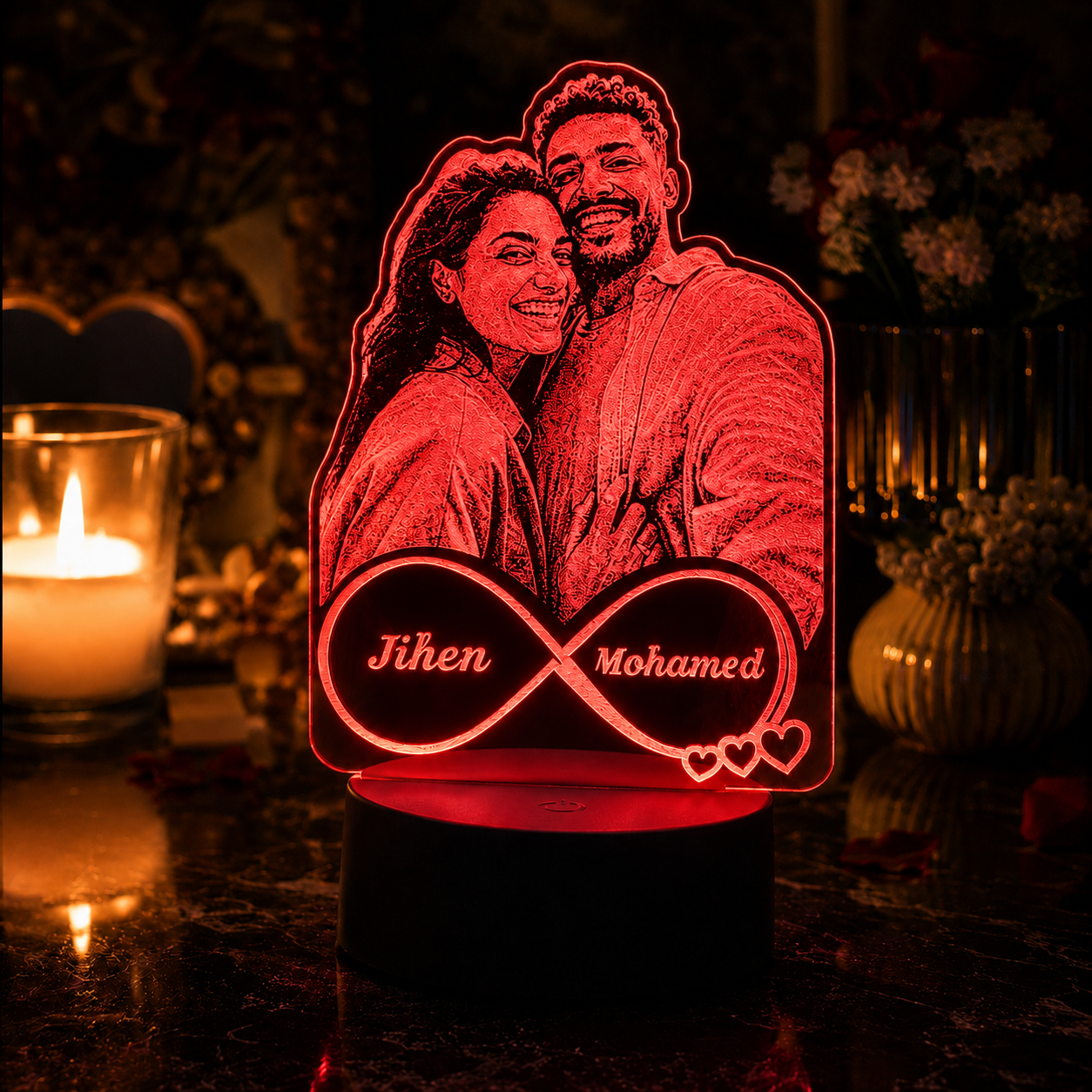 Lampe Personnalisée – Ensemble à L’Infini