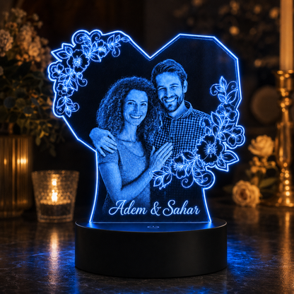 Lampe Personnalisée – Jardin d’Amour