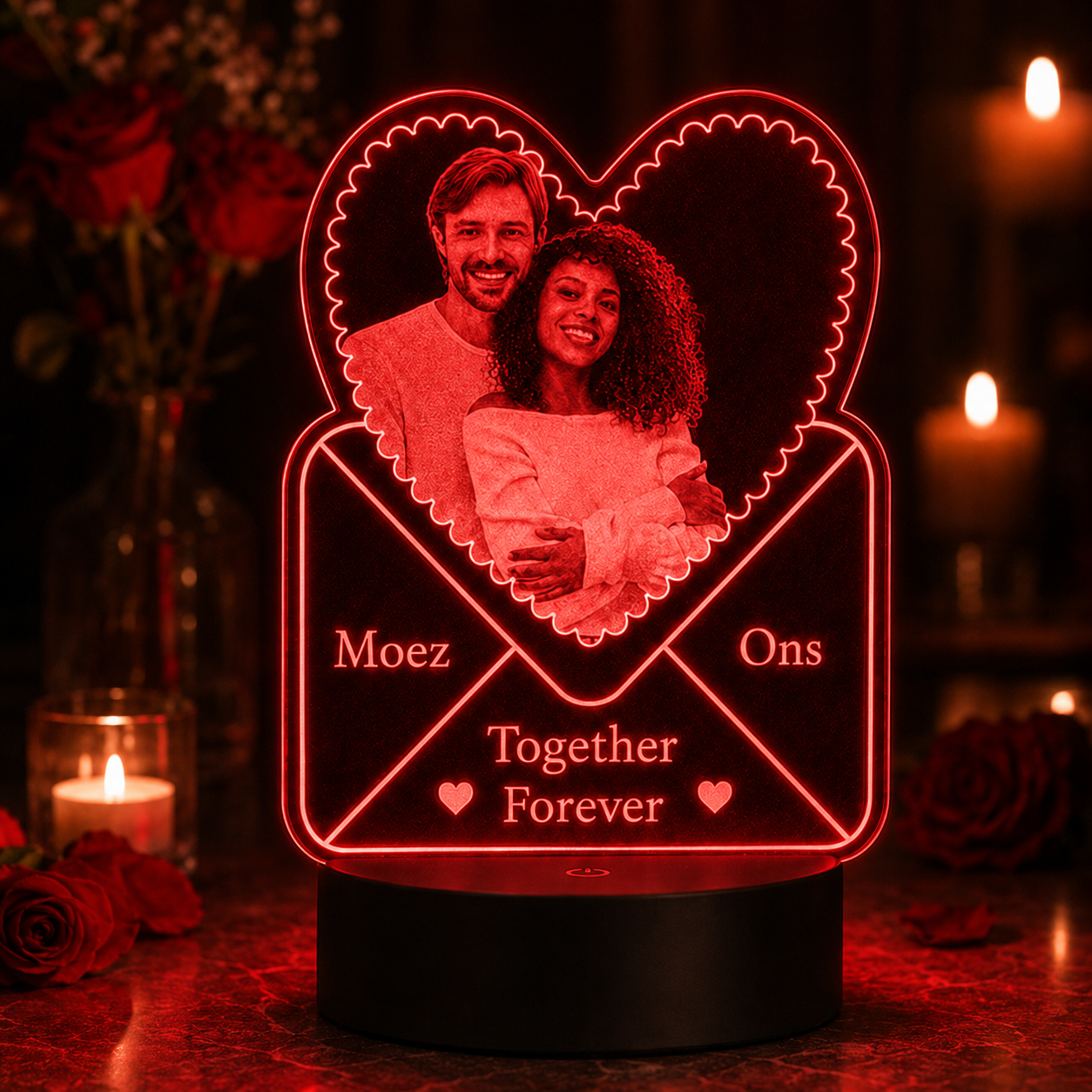 Lampe Personnalisée – Lettre d’Amour