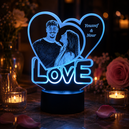 Lampe Personnalisée – Love Story