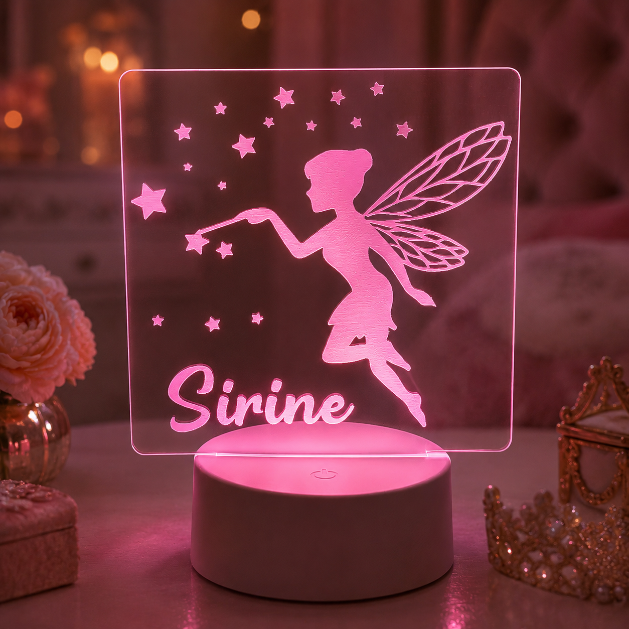 Lampe Personnalisée – Ange Prénom