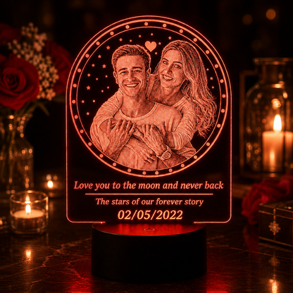 Lampe Personnalisée – Sous les Étoiles