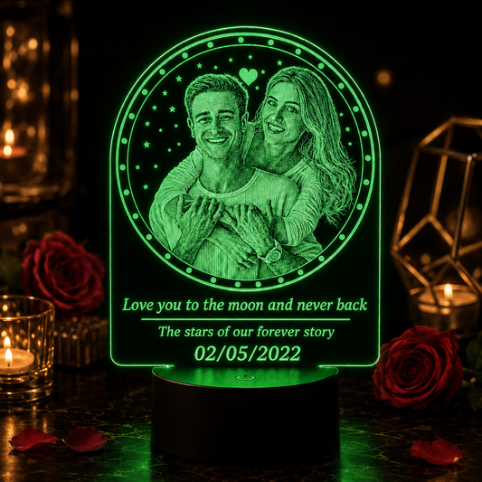 Lampe Personnalisée – Sous les Étoiles