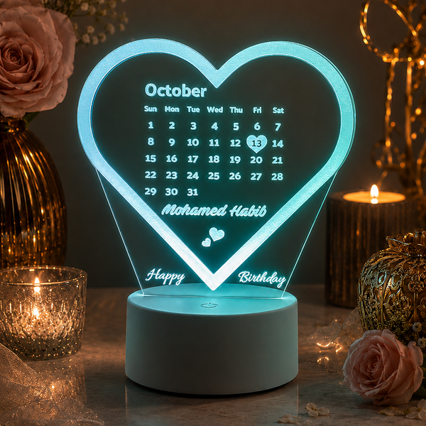 Lampe Personnalisée – Date Spéciale