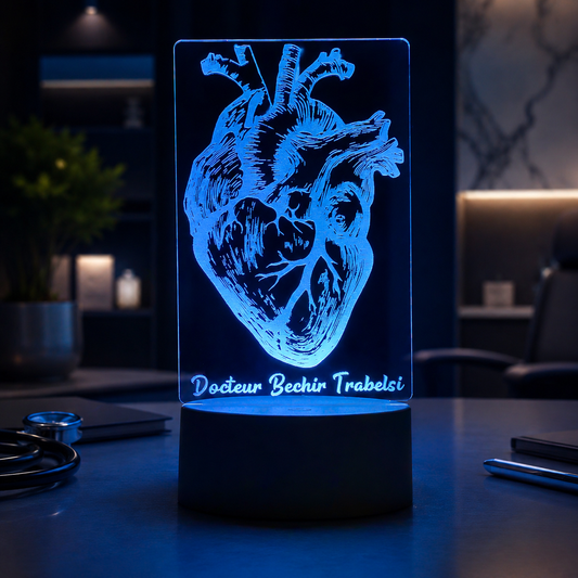 Lampe Personnalisée – Cœur Anatomique