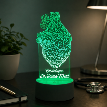 Lampe Personnalisée – Cardiologue