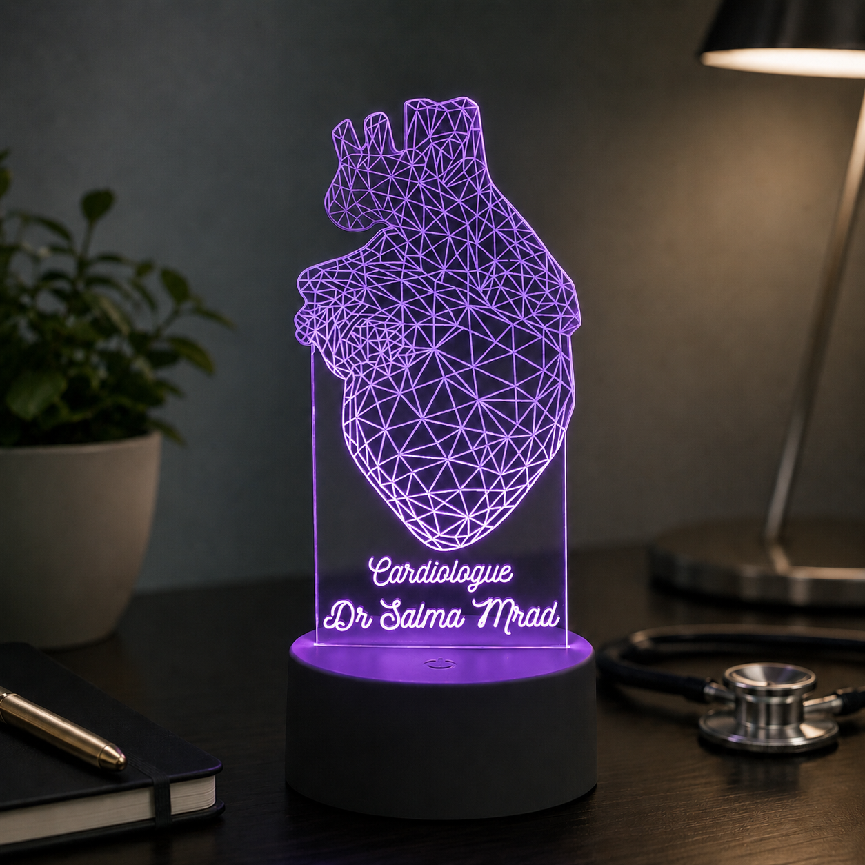 Lampe Personnalisée – Cardiologue