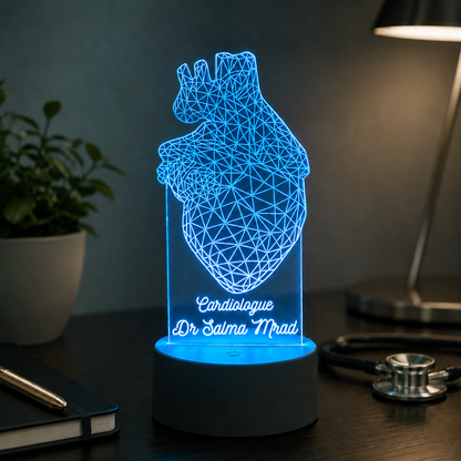 Lampe Personnalisée – Cardiologue