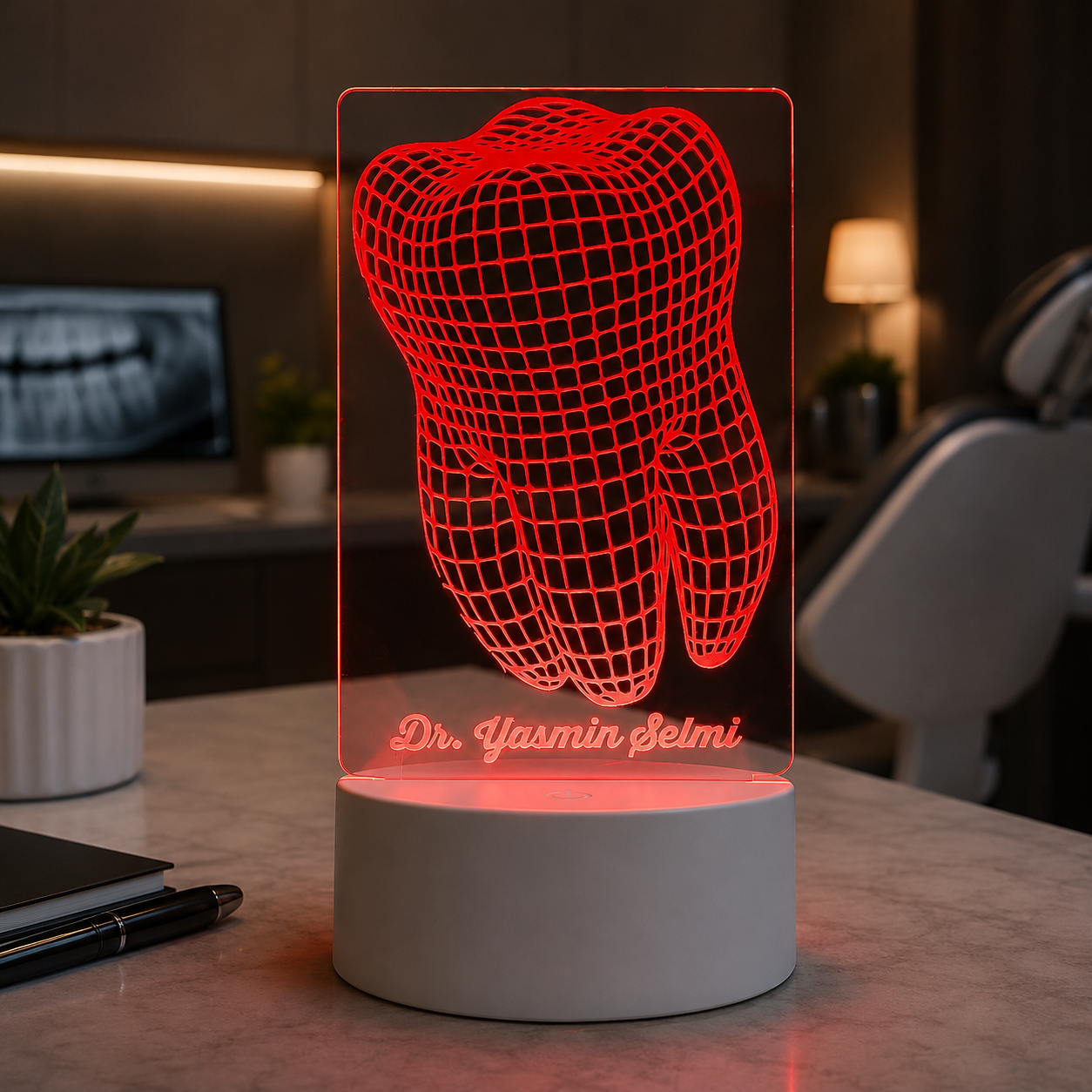 Lampe Personnalisée – Dent 3D
