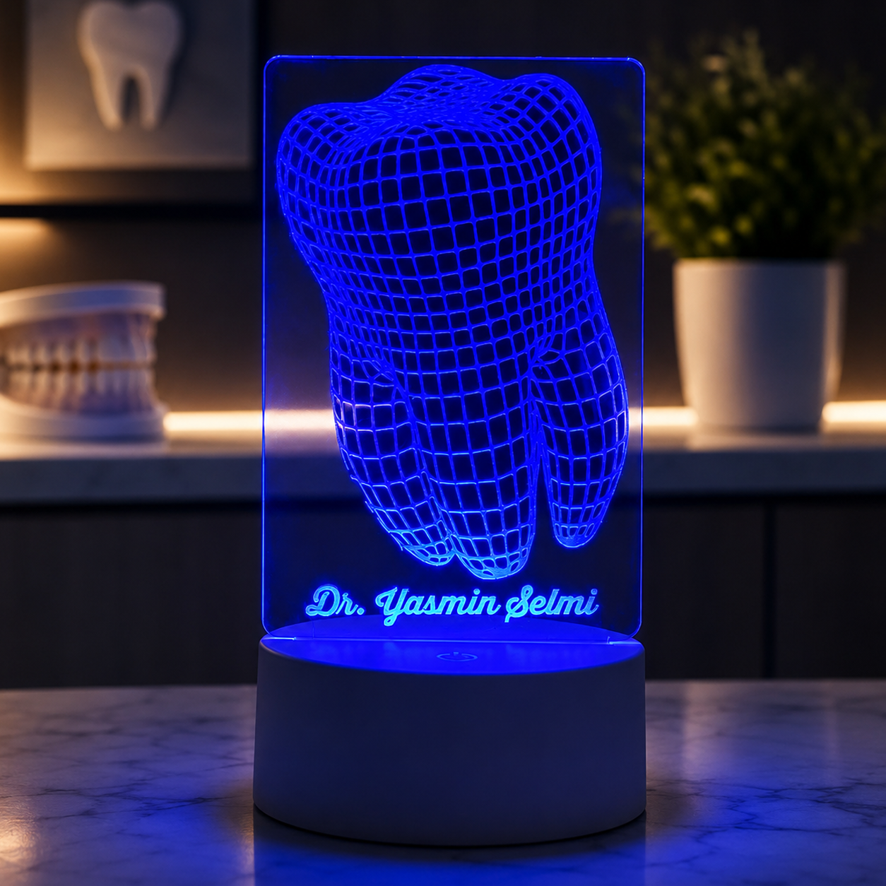 Lampe Personnalisée – Dent 3D