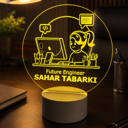 Lampe Personnalisée – Future Ingénieure