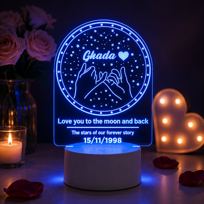 Lampe Personnalisée – Promesse Étoilée