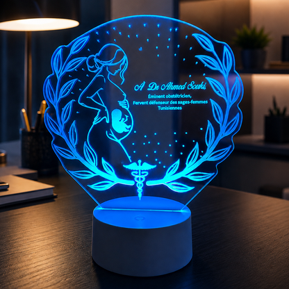 Lampe Personnalisée – Gynécologue