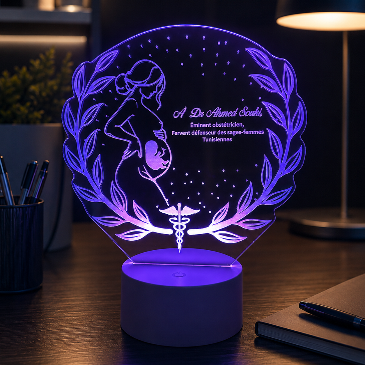 Lampe Personnalisée – Gynécologue