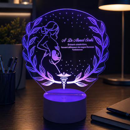 Lampe Personnalisée – Gynécologue