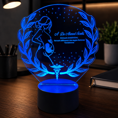 Lampe Personnalisée – Gynécologue