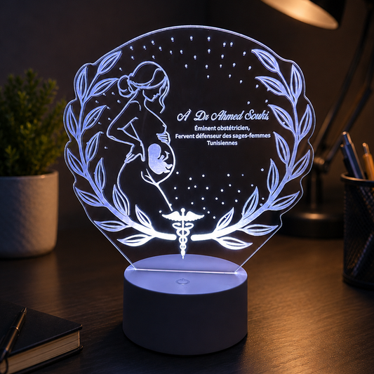 Lampe Personnalisée – Gynécologue