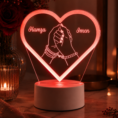 Lampe Personnalisée – Unis pour Toujours