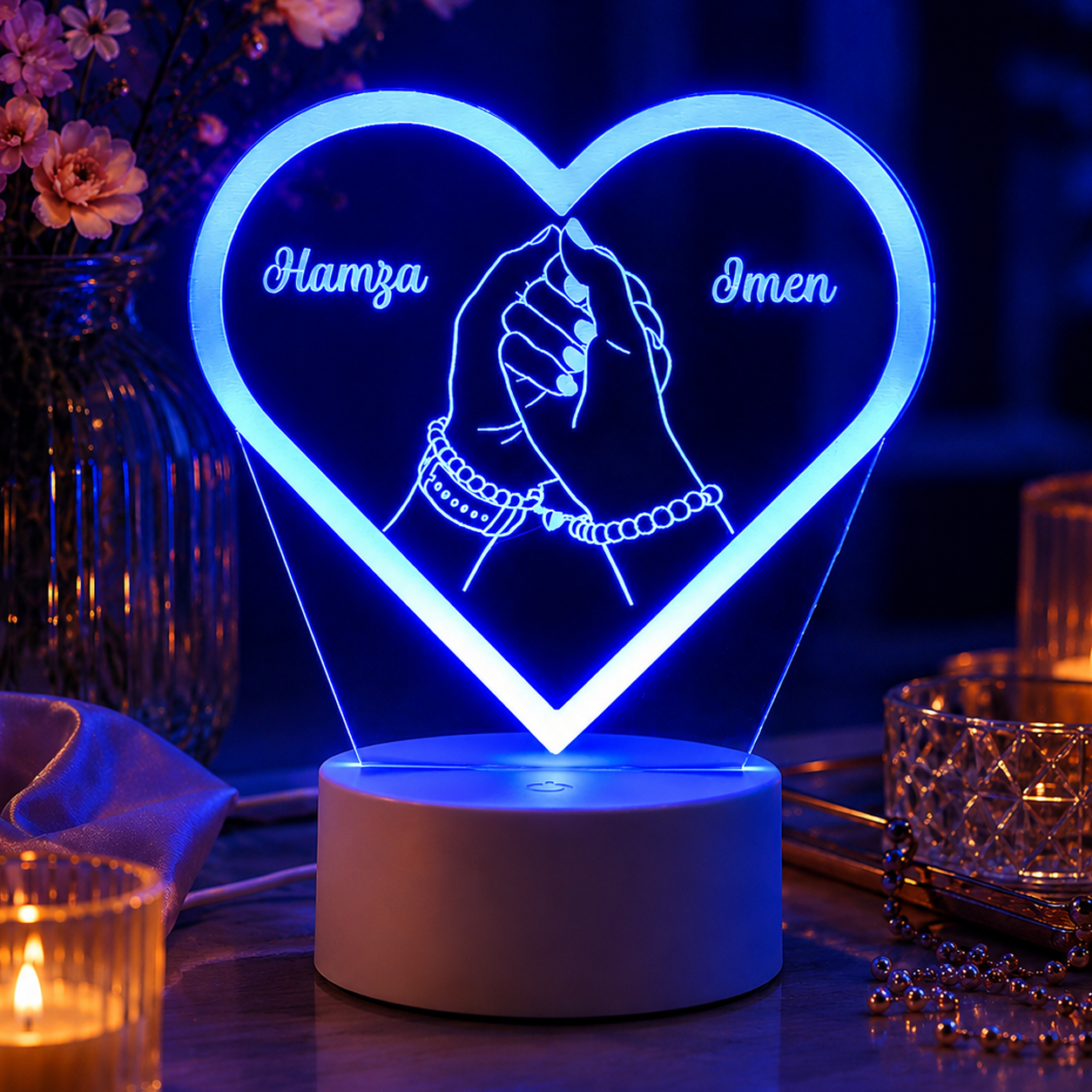 Lampe Personnalisée – Unis pour Toujours