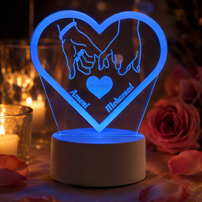 Lampe Personnalisée – Lien Éternel