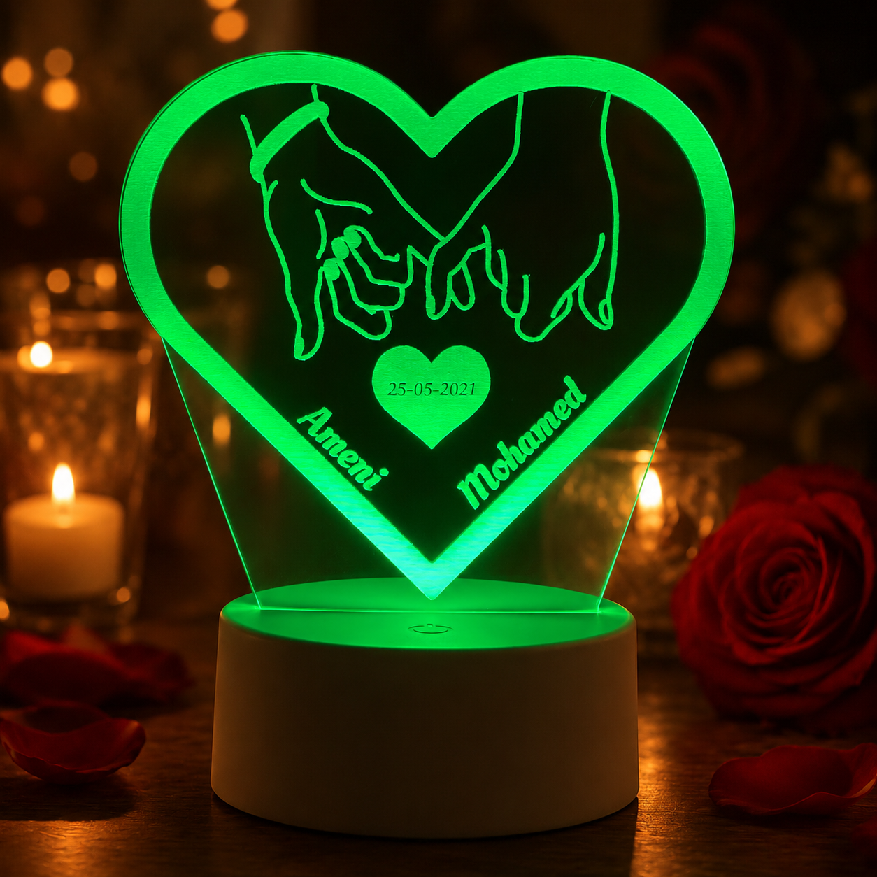 Lampe Personnalisée – Lien Éternel