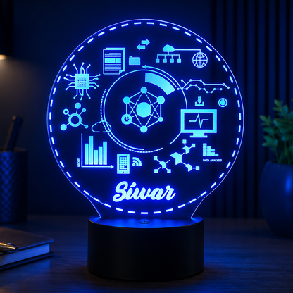 Lampe Personnalisée – Data & Technologie