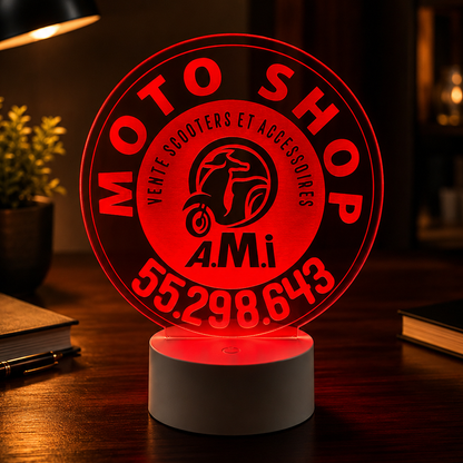 Lampe Personnalisée – Logo Circulaire