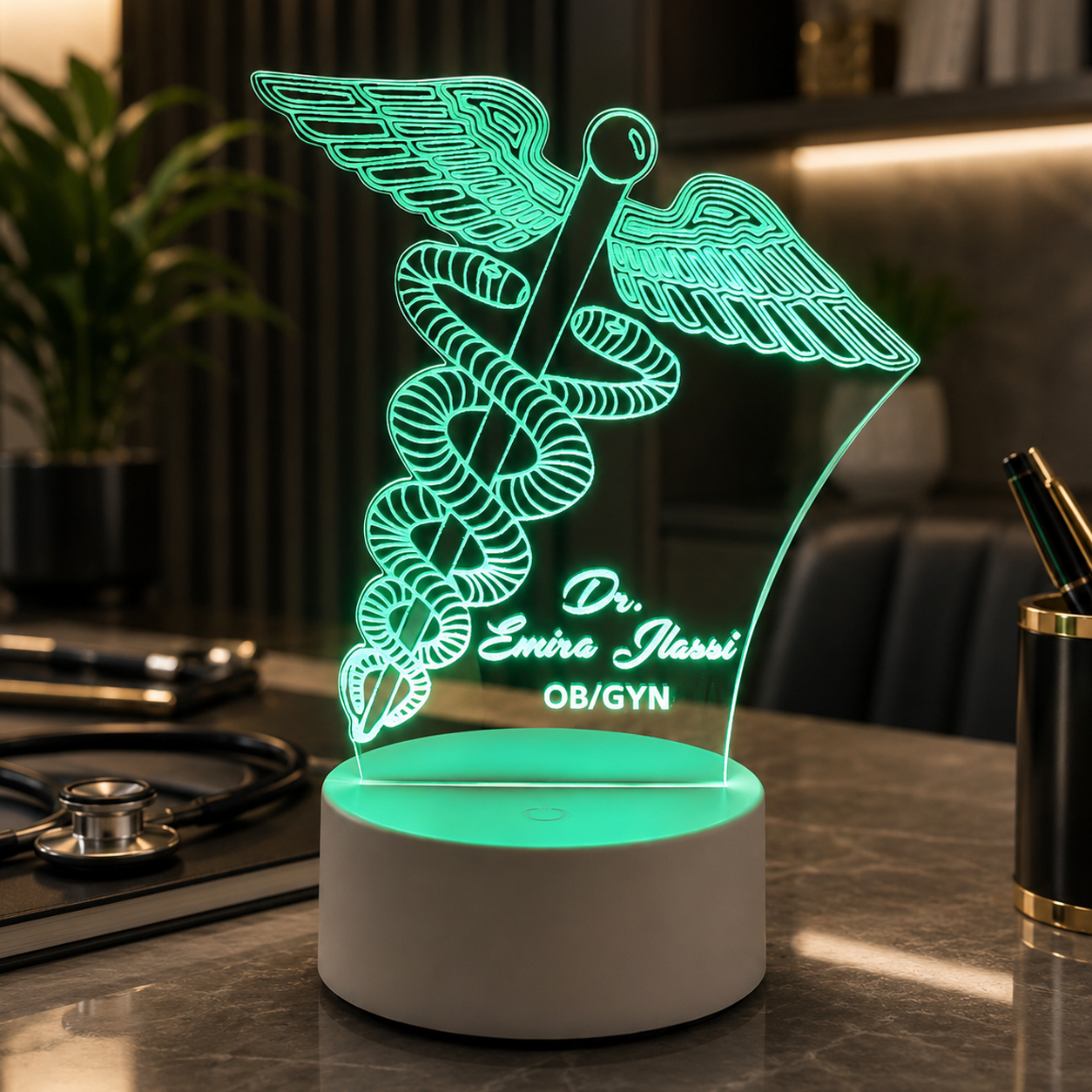 Lampe Personnalisée – Logo Médical