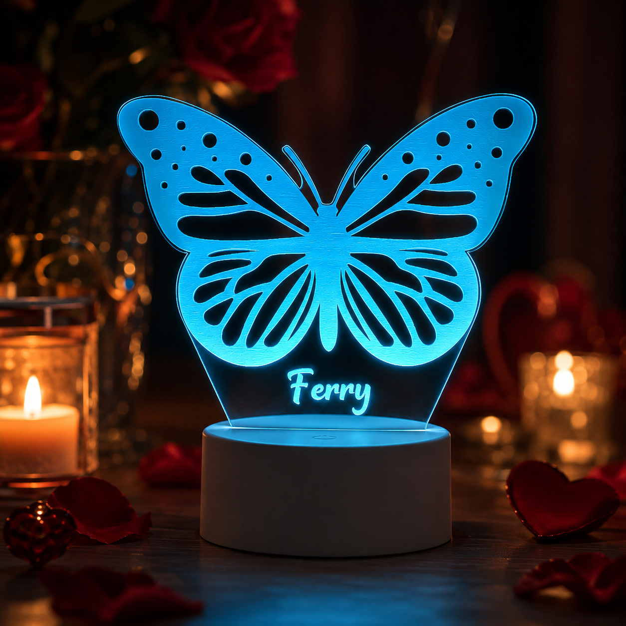 Lampe Personnalisée – Papillon Lumineux