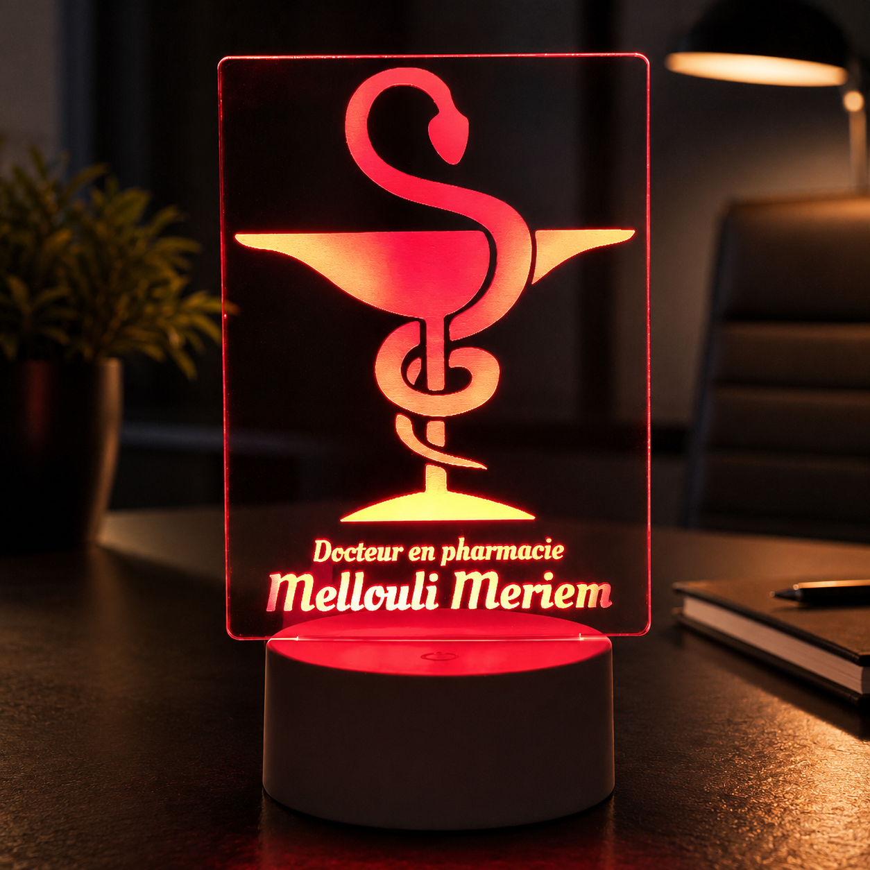 Lampe Personnalisée – Symbole de la Pharmacie