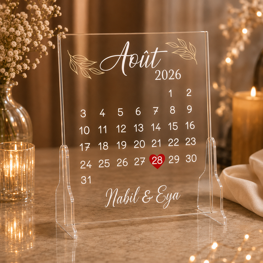 Tableau personnalisée - Modèle calendrier