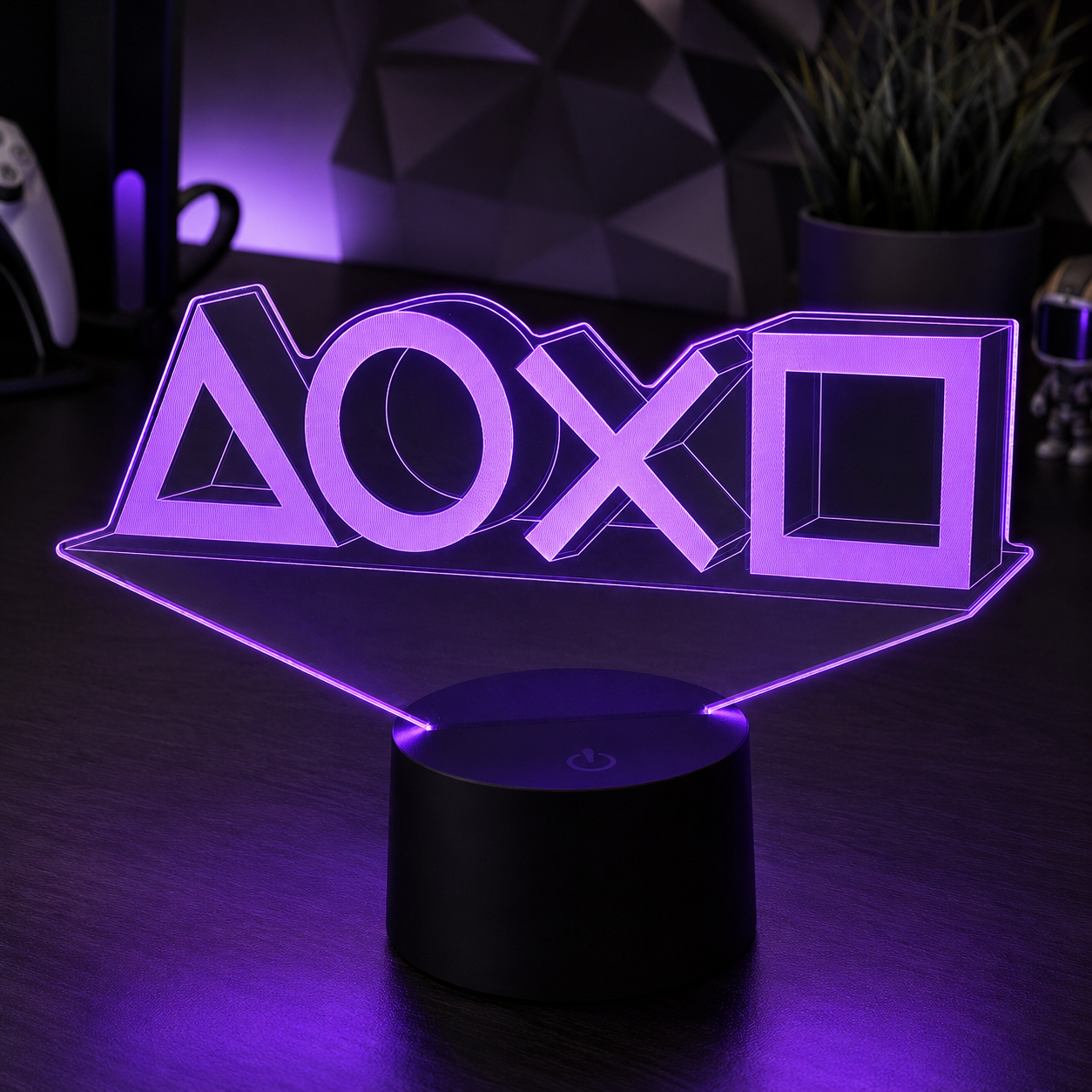 Lampe Playstation symboles