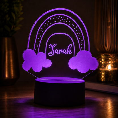 Lampe Personnalisée – Cloud Prénom