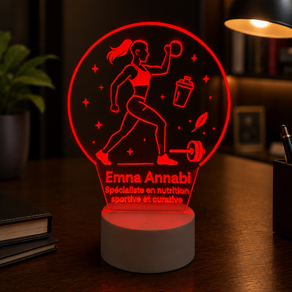 Lampe Personnalisée – Nutritionniste Sportive