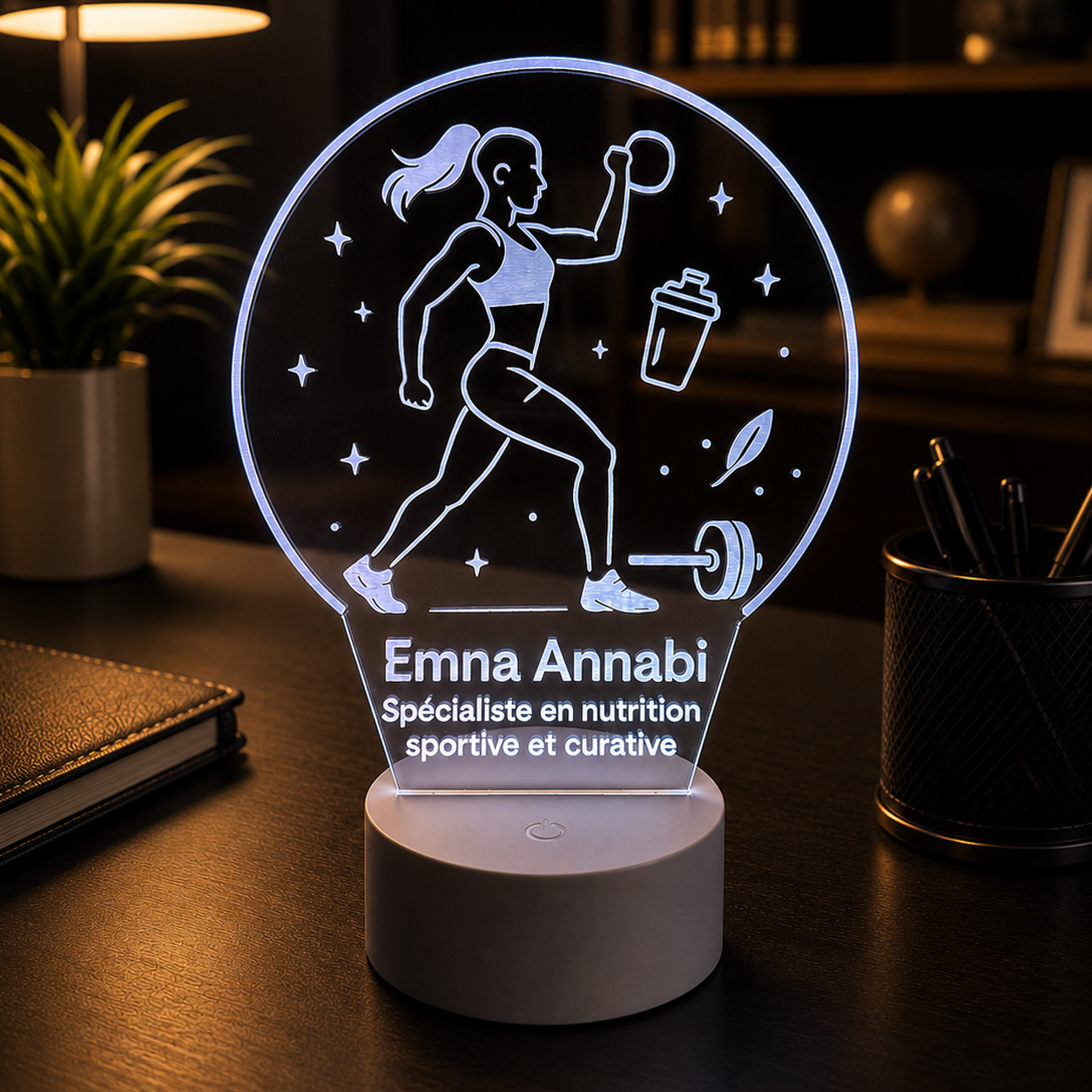 Lampe Personnalisée – Nutritionniste Sportive