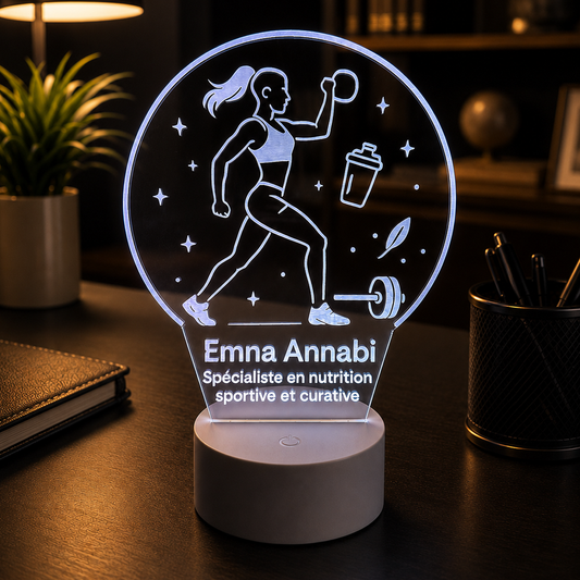 Lampe Personnalisée – Nutritionniste Sportive