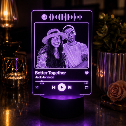 Lampe Personnalisée – Chanson Préférer