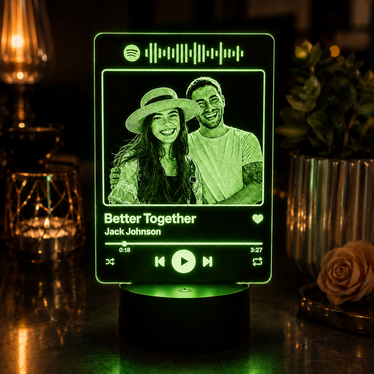 Lampe Personnalisée – Chanson Préférer