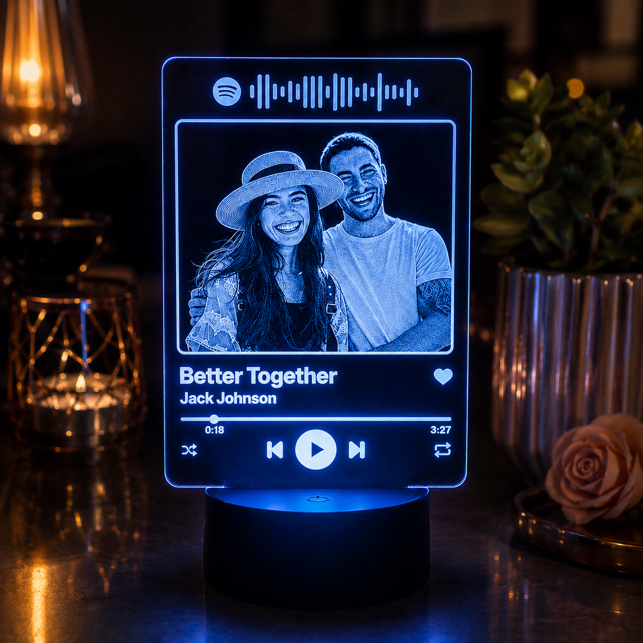 Lampe Personnalisée – Chanson Préférer